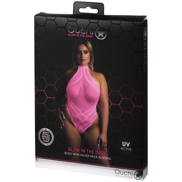 Ouch! Glow in The Dark Neonrosa Body Plus-Size Produktförpackning 90