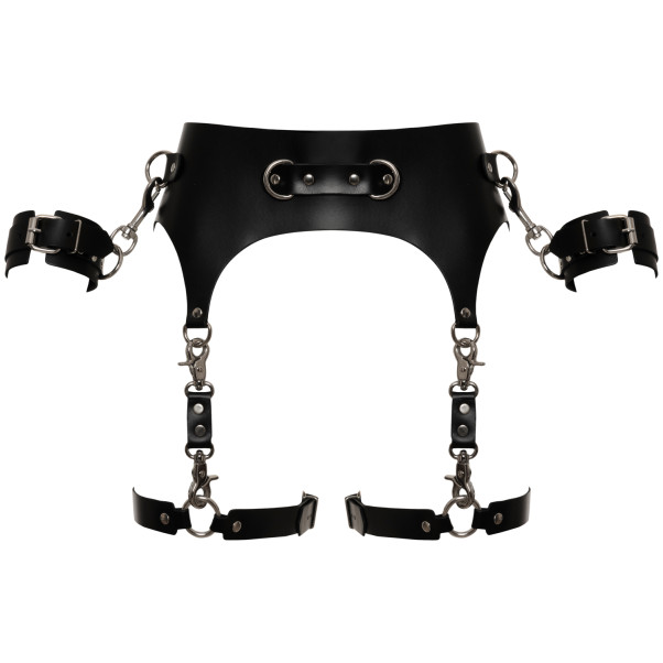 Zado Leather Strumpebandshållare med Handledsmanschetter Produktbild 3