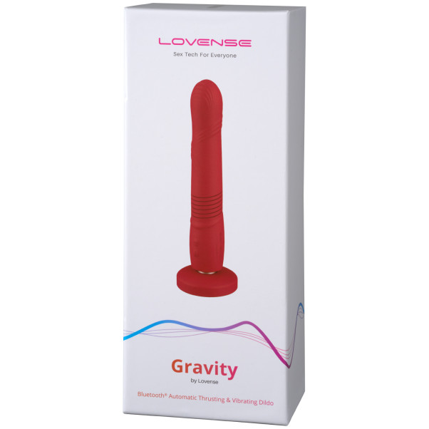 Lovense Gravity Thrusting Dildo Produktförpackning 90