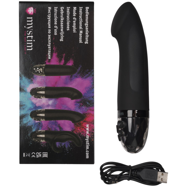 Mystim Right On Ron Uppladdningsbar eStim Vibrator  80