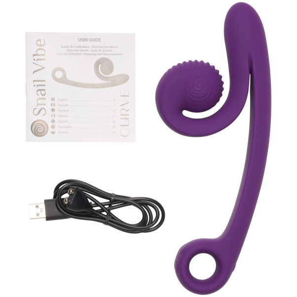 Snail Vibe Curve Uppladdningsbar Dual Stimulator  80