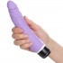 Seven Creations Vattentät Silikon Dildovibrator Lila produkt i hand 50