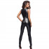 Noir Handmade Wetlook Catsuit med Spets produktbild 2