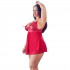 Cottelli Babydoll i Spets Plus Size Röd  2