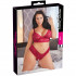 Cottelli Spets BH-set Röd Plus Size  4