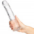 Willie City Realistisk Klar Dildo med Sugpropp 22 cm  4