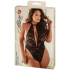 Allure Diva Brooke Spets & Mesh Halter Teddy Plus-Size Produktförpackning 90