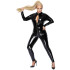 Noir Handmade Latex Catsuit med Dragkedja Plus Size Produktbild 1