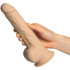 Willie City Realistisk Silexpan® Dildo med Sugpropp 24 cm Produktbild i hand 50