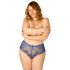 NORTIE Evening-Promise Night Blue Högmidjade Hipstertrosor Plus-Size Produktbild på modell 1