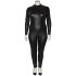 NORTIE Fetish Wetlook Grenlös Catsuit Plus-Size Produktbild 5