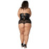 NORTIE Fetish Wetlook Korsett Plus-Size Produktbild 3