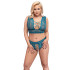 Cottelli Teal BH-Set Plus-Size Produktbild på modell 1