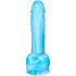 baseks Glow in the Dark Blue Sky Realistisk Dildo 20,5 cm Produktbild 2