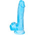 baseks Glow in the Dark Blue Sky Realistisk Dildo 20,5 cm Produktbild 3
