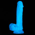 baseks Glow in the Dark Blue Sky Realistisk Dildo 20,5 cm Produktbild 5