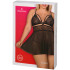 Obsessive Black Babydoll Set Plus-Size Produktförpackning 90