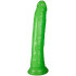 Realrock Glow in the Dark Slim Dildo med Sugpropp 20 cm Produktbild 1