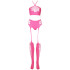 Ouch! Glow in The Dark Neonrosa Crop Topp och Strumpor Produktbild 4