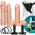 Vac-U-Lock Dual Density Strap-On Ultraskyn Set  1