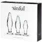 Sinful BumBum Analpluggar i Glas Set  10