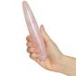 Chakrubs The Heart Slim Rosenkvarts Dildo produkt i hand 50