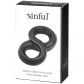 Sinful Infinity Stretchy Silicone Dubbel Penisring