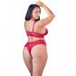 Cottelli Spets BH-set Röd Plus Size  3