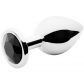 Sinful Black Jewel Stål Butt Plug Medium