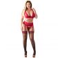 Cottelli Half-Cup BH-Set Röd Plus Size  1