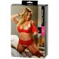 Cottelli Half-Cup BH-Set Röd Plus Size  100