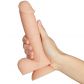 Willie City Luxe Realistisk Silikondildo 20 cm produkt i hand 50