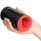LELO F1S V2 Red Pleasure Console Masturbator Produktbild i hand 50