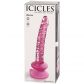 Icicles No 86 Rosa Glasdildo Produktförpackning 90