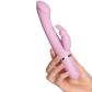 baseks Bendy G-punkt Rabbitvibrator Produktbild i hand 50