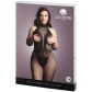Le Désir Svart Halterneck Catsuit Plus Size Produktförpackning 90