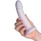 baseks Playful Purple Mix Silikondildo 18 cm Produktbild i hand 50