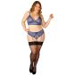 NORTIE Poppy Night Blue BH-Set Plus-Size Produktbild 1