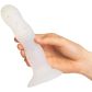 Sinful Confetti Dildo Medium 18 cm Produktbild i hand 50