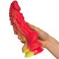 Fantasm Tales Red Dragon Silikondildo 22 cm Produktbild i hand 50