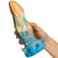Fantasy Tentacle Dragon Dildo 21,5 cm Produktbild i hand 50