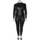 NORTIE Fetish Wetlook Grenlös Catsuit Plus-Size Produktbild 5