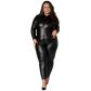NORTIE Fetish Wetlook Grenlös Catsuit Plus-Size Produktbild 1