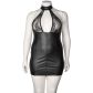 NORTIE Fetish Wetlook Klänning med Keyhole Cutout Plus-Size Produktbild 4