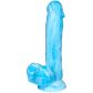 baseks Glow in the Dark Blue Sky Realistisk Dildo 20,5 cm Produktbild 1