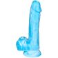 baseks Glow in the Dark Blue Sky Realistisk Dildo 20,5 cm Produktbild 3