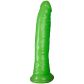 Realrock Glow in the Dark Slim Dildo med Sugpropp 18 cm Produktbild 1