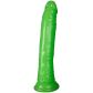Realrock Glow in the Dark Slim Dildo med Sugpropp 20 cm Produktbild 1