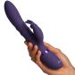 Vive Sora G-punkts Rabbitvibrator med Thrusting Ringar Produktbild i hand 50