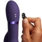 Vive Sora G-punkts Rabbitvibrator med Thrusting Ringar Produktbild i hand 51